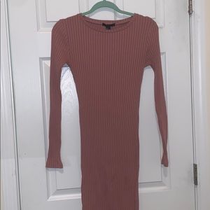 long sleeve pink maxi dress !!